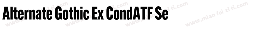 Alternate Gothic Ex CondATF Semilig字体转换